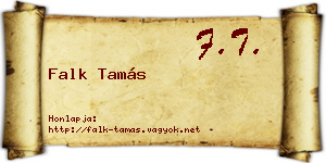 Falk Tamás névjegykártya