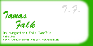 tamas falk business card